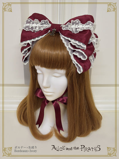 【予約】Dolly Ribbon ヘッドドレス（シャンタン）