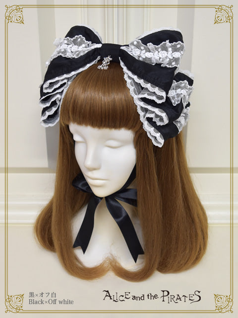 【予約】Dolly Ribbon ヘッドドレス（シャンタン）