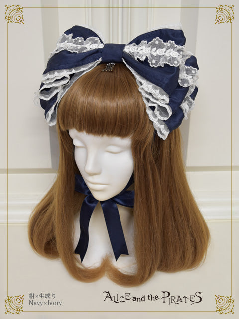 【予約】Dolly Ribbon ヘッドドレス（シャンタン）