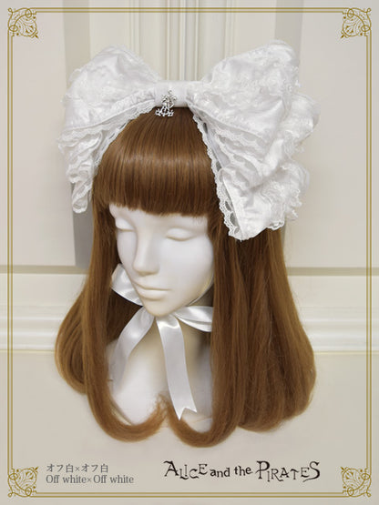 【予約】Dolly Ribbon ヘッドドレス（シャンタン）