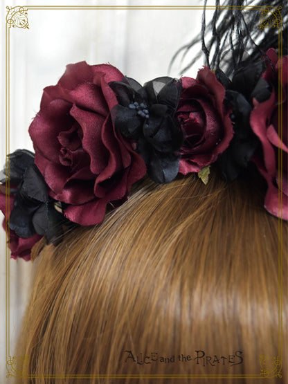 【予約】死の乙女に導かれし者たちのMasquerade 薔薇カチューシャ