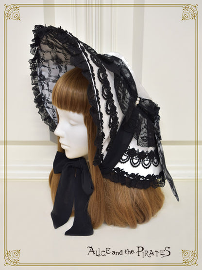 【予約】死の乙女に導かれし者たちのMasquerade ドレスハット