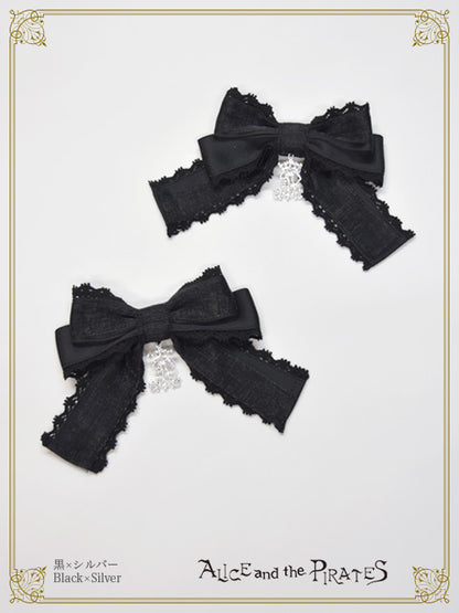 【予約】Cecileダルサテンリボンクリップ