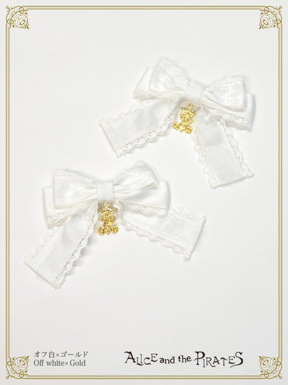 【予約】Cecileダルサテンリボンクリップ