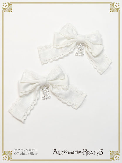 【予約】Cecileダルサテンリボンクリップ