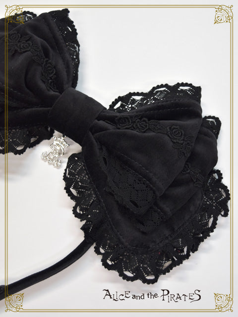 [Pre-order] Antique Dahlia Velveteen Ribbon Head Bow