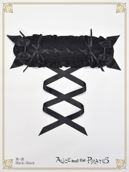 [Pre-order] Satin Ribbon Francesca Frill Headdress
