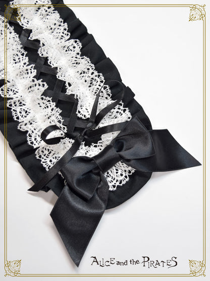 [Pre-order] Satin Ribbon Francesca Frill Headdress