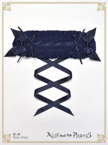 [Pre-order] Satin Ribbon Francesca Frill Headdress