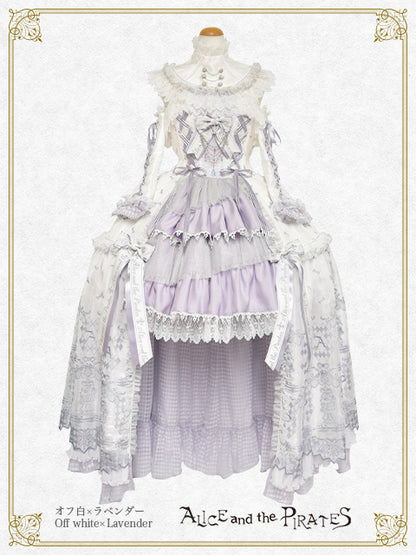 【完全受注生産】Chess Game of Destiny～Queen～embroidery ジャンパースカートドレス＆ネックコルセット＆アームカバー セット