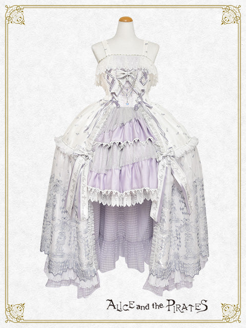 【完全受注生産】Chess Game of Destiny～Queen～embroidery ジャンパースカートドレス＆ネックコルセット＆アームカバー セット