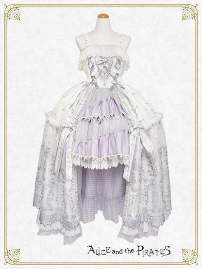 【完全受注生産】Chess Game of Destiny～Queen～embroidery ジャンパースカートドレス＆ネックコルセット＆アームカバー セット