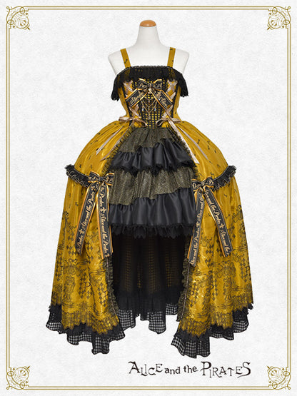 【完全受注生産】Chess Game of Destiny～Queen～embroidery ジャンパースカートドレス＆ネックコルセット＆アームカバー セット