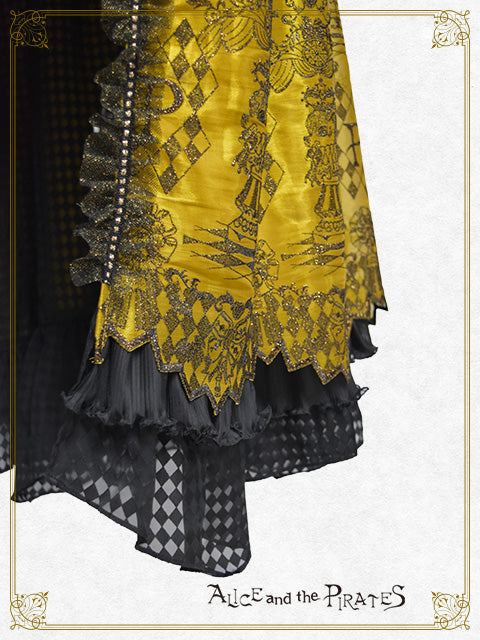 【完全受注生産】Chess Game of Destiny～Queen～embroidery ジャンパースカートドレス＆ネックコルセット＆アームカバー セット