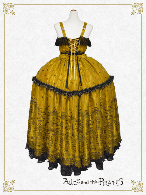 タータンチェックジャンスカ ヘッドドレスセット イエロー 完全受注生産】Chess Game of Destiny～Queen～embroidery ジャンパー