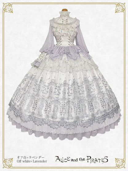 【完全受注生産】Chess Game of Destiny～Queen～embroidery ワンピースドレス＆ネックコルセット セット