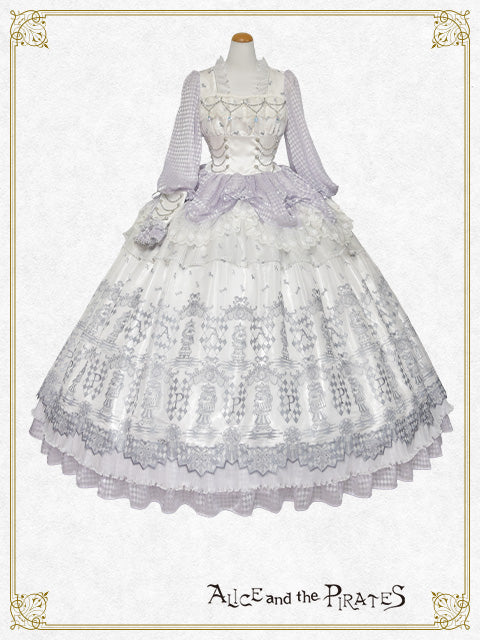 【完全受注生産】Chess Game of Destiny～Queen～embroidery ワンピースドレス＆ネックコルセット セット