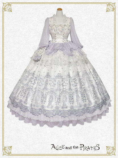 【完全受注生産】Chess Game of Destiny～Queen～embroidery ワンピースドレス＆ネックコルセット セット