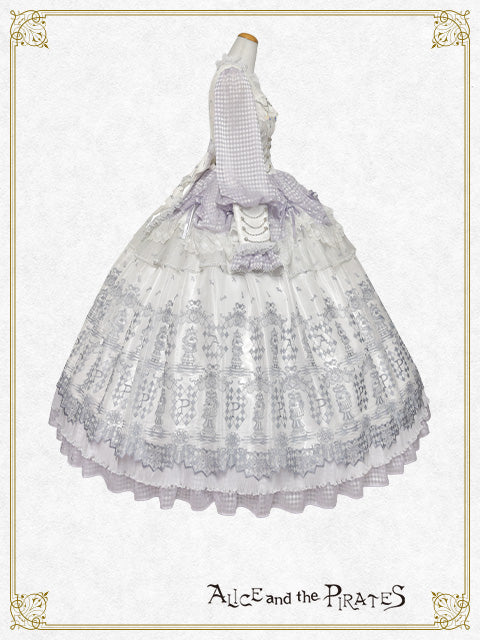 【完全受注生産】Chess Game of Destiny～Queen～embroidery ワンピースドレス＆ネックコルセット セット