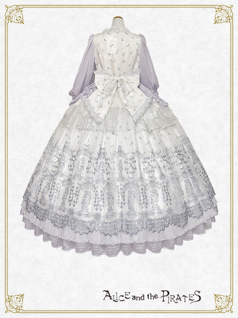 【完全受注生産】Chess Game of Destiny～Queen～embroidery ワンピースドレス＆ネックコルセット セット