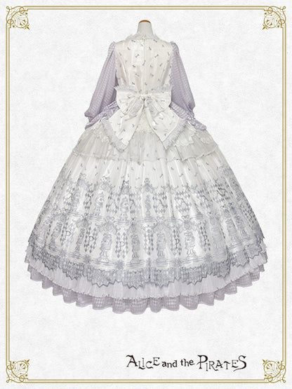 【完全受注生産】Chess Game of Destiny～Queen～embroidery ワンピースドレス＆ネックコルセット セット
