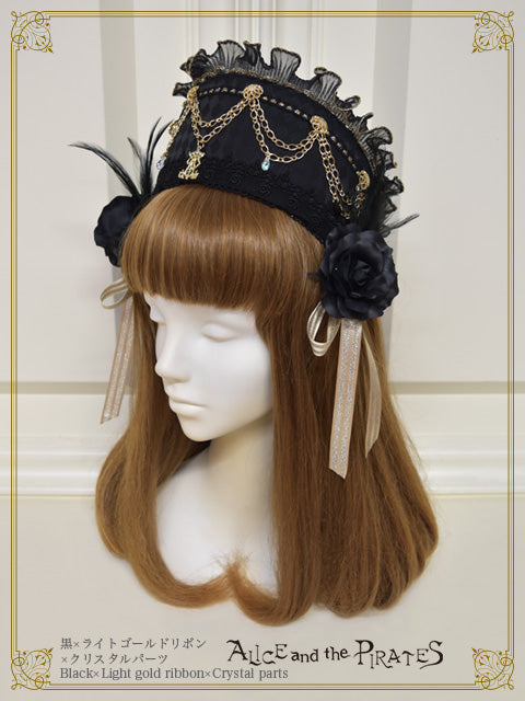 【完全受注生産】Chess Game of Destiny～Queen～ヘッドドレス＆コサージュクリップ