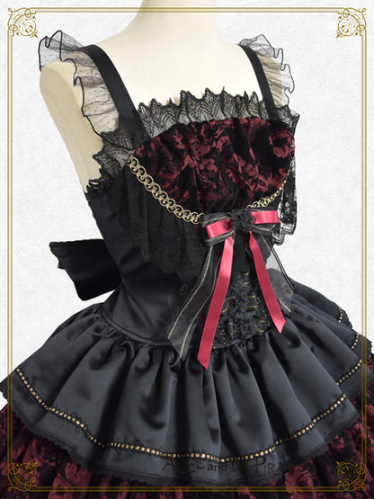 【予約】死者たちの舞踏～Memento Mori～ジャンパースカート