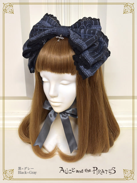 【予約】Haunted Carousel～永遠に巡る死への誘い～柄リボンヘッドドレス