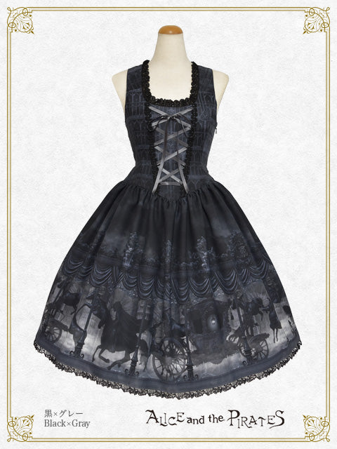 【予約】Haunted Carousel～永遠に巡る死への誘い～柄ジャンパースカート