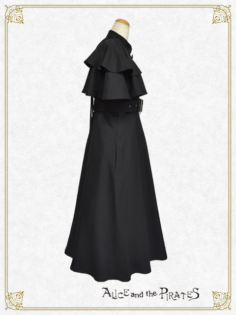Grim Reaper～the stillness of a death and the cross of a pledge〜 Cape Sleeve One-Piece Dress