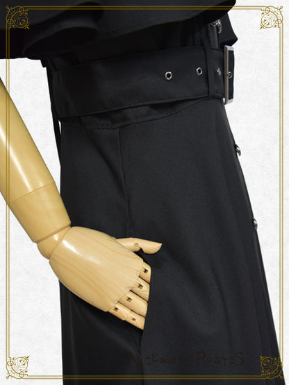 Grim Reaper～the stillness of a death and the cross of a pledge〜 Cape Sleeve One-Piece Dress