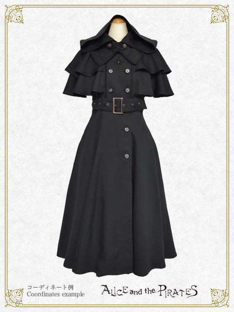 Grim Reaper～the stillness of a death and the cross of a pledge〜 Cape Sleeve One-Piece Dress