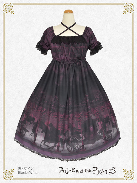 【予約】Haunted Carousel～永遠に巡る死への誘い～柄ワンピース