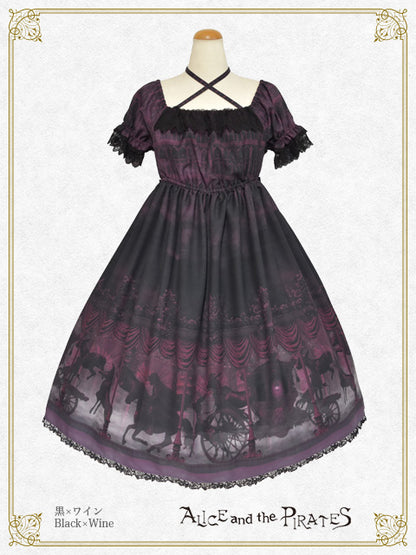 【予約】Haunted Carousel～永遠に巡る死への誘い～柄ワンピース