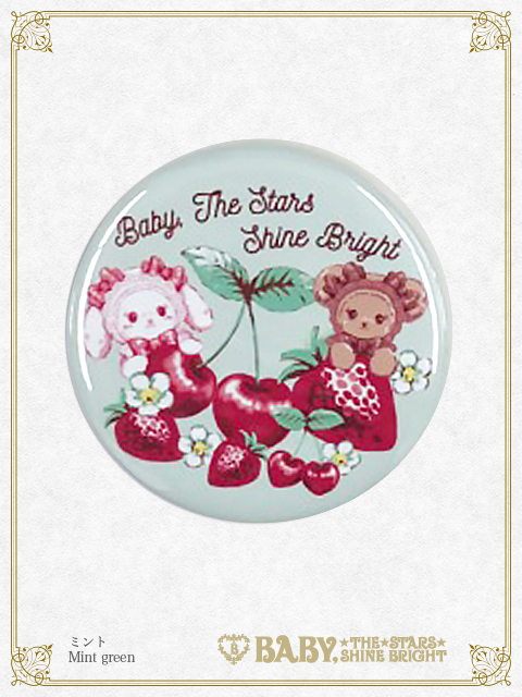 Kumya's Strawberry and Cherry can badge