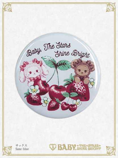 Kumya's Strawberry and Cherry can badge – BABY, THE STARS SHINE BRIGHT Kumya's Strawberry and Cherry can badge – BABY, THE STARS SHINE BRIGHT