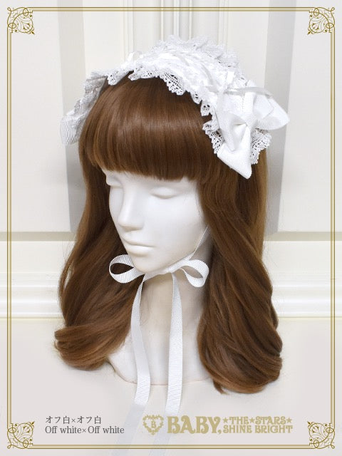 Spin doll head dress with ladder lace