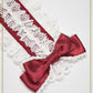 Lace frill ribbon head dress