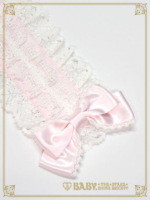 ♡ Cotton candy フリルレース リボンヘッドドレス white ♡-