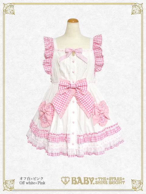 BABY,THE STARS sweet gingham dollボンネット - 帽子