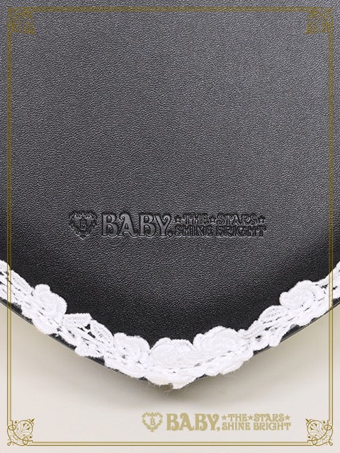 BABY ハートリボンバッグ　黒×黒