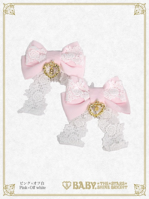 Princess drop swing ribbon comb