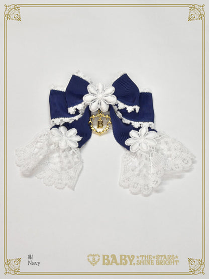 Fragrant Floral Menuet ribbon barrette