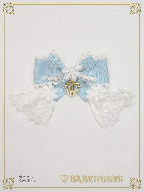 Fragrant Floral Menuet ribbon barrette