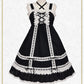Original Hawase embroidery Baby doll jumper skirt