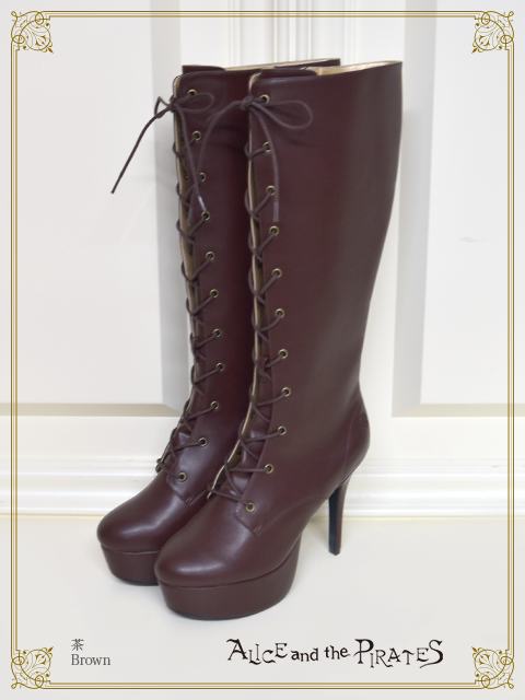 A/P lace up long boots