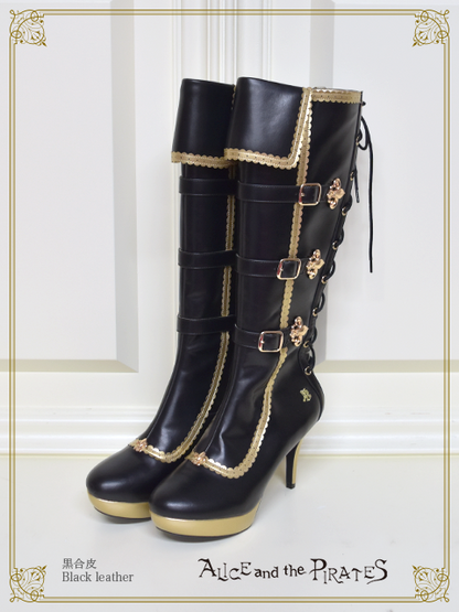 [アウトレット商品]Lilyベルトロングブーツ