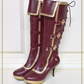 [OUTLET]Lily belt long boots