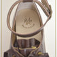 Wooden sole frill shoes II
