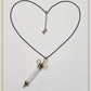 Heart filled syringe necklace